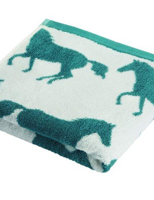 horse print towel
