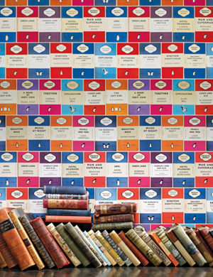 penguin library wallpaper