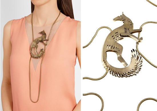 Lanvin fox necklace