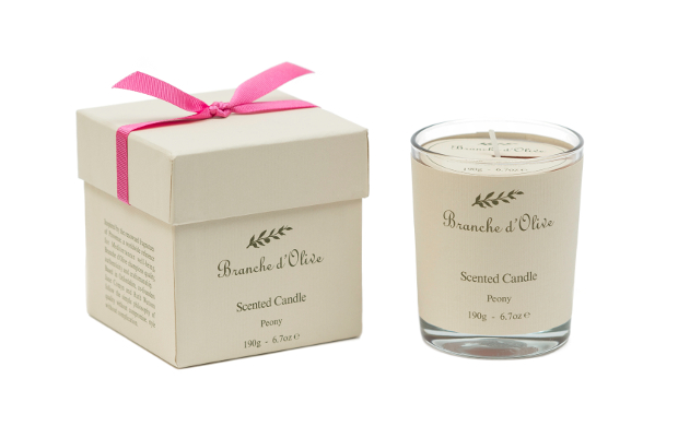 Branche d'Olive Peony Boxed candle - RRP £20