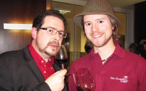 Wine writer Quentin Sadler and West London Wine School founder Jimmy Smith