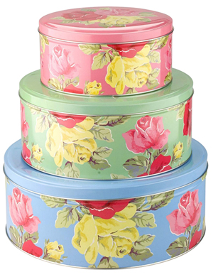 rose cake tins