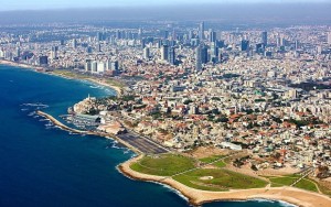 Tel Aviv's coastline